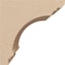 Ekena Millwork 4"W x 4"D x 4"H Wide Hughes Rough Cedar Woodgrain TimberThane Corbel, Primed Tan CORUR04X04X04HUGRCPR - alternate 5
